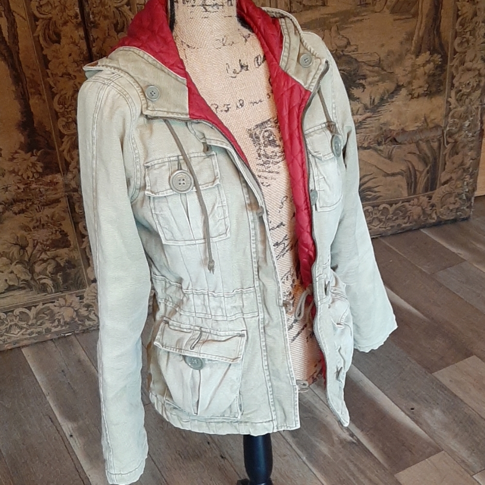 Abercrombie & Fitch military style coat L